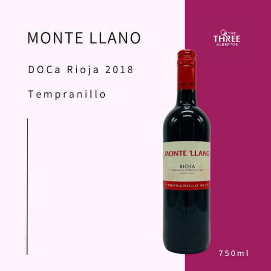 Monte LLano Tempranillo 2018
